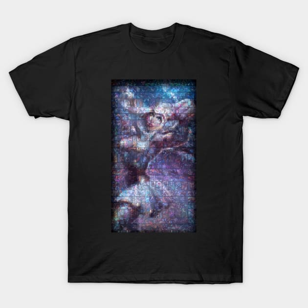 Ashe Mosaic Portrait 2 T-Shirt by nowtfancy